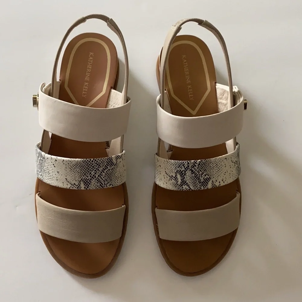 Katherine Kelly, Size 6.5M Women’s Josie Wedge Summer Sandals NEW